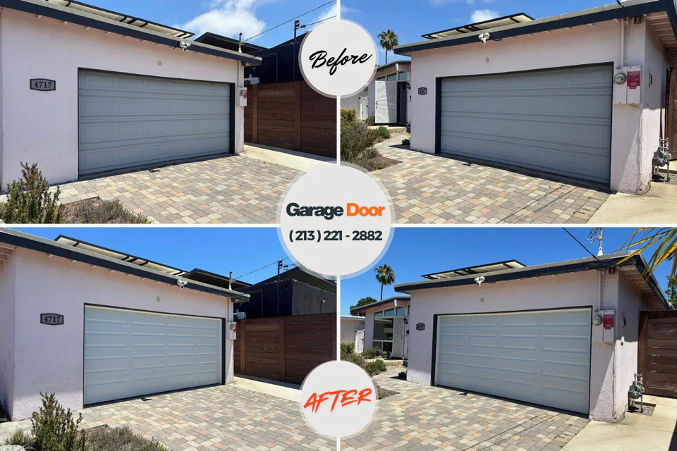 Before and after: Garage Door Installation & Replacement Falcon Lake Estates, TX
